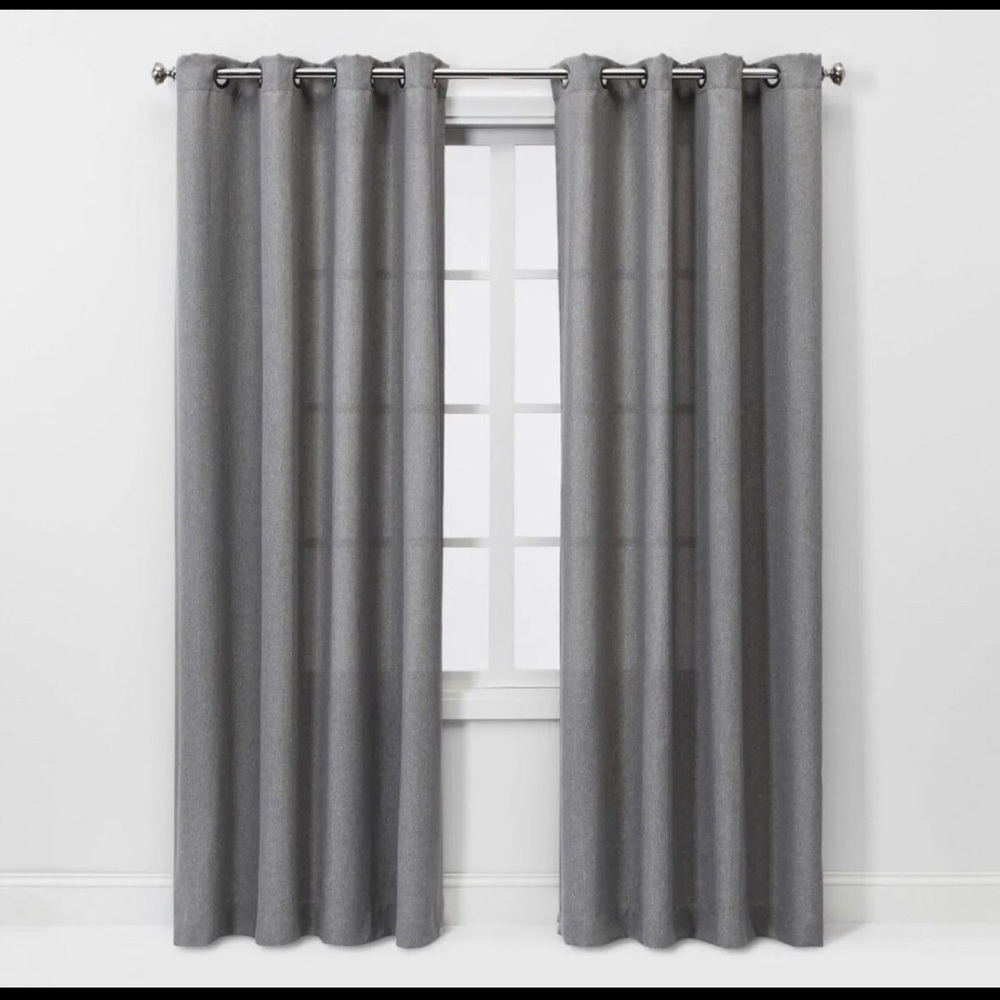 2 Gray Curtains